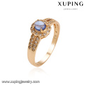 14767 Fine jewelry royal ring ladies 18k copper alloy diamond finger ring